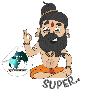 👌-Glitter BaBa @GlitterUniverse, Telegram Sticker