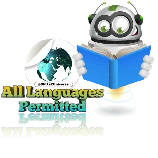 🤗-Glitter BOT @GlitterUniverse, Telegram Sticker