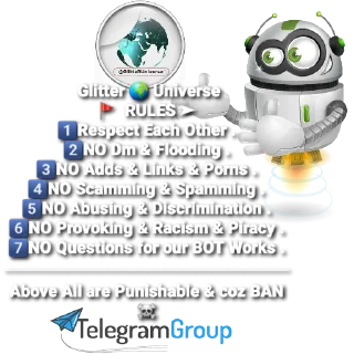 ®️-Glitter BOT @GlitterUniverse, Telegram Sticker