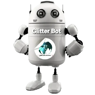🤖-Glitter BOT @GlitterUniverse, Telegram Sticker