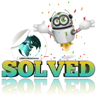 ✅-Glitter BOT @GlitterUniverse, Telegram Sticker
