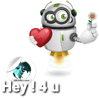 ❤-Glitter BOT @GlitterUniverse, Telegram Sticker