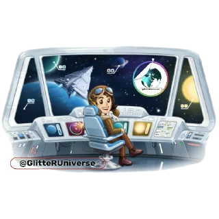😉-Glitter Promo @GlitterUniverse, Telegram Sticker