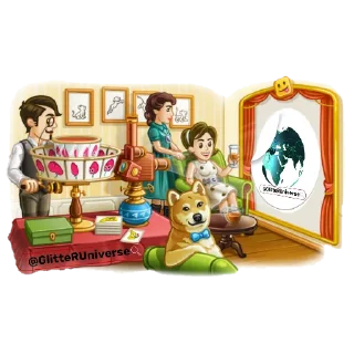 ☺-Glitter Promo @GlitterUniverse, Telegram Sticker