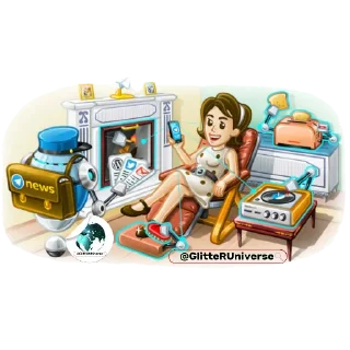 🤗-Glitter Promo @GlitterUniverse, Telegram Sticker