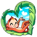 ❤-Go Ape, Telegram Sticker