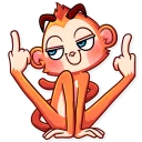 🖕-Go Ape, Telegram Sticker