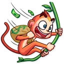 🤑-Go Ape, Telegram Sticker