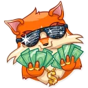 💸-Go, Fox!, Telegram Sticker