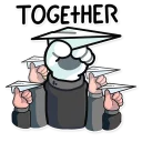 ✈️-Resistance Dog, Telegram Sticker