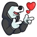 😘-Resistance Dog, Telegram Sticker