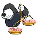 ⚖️-Resistance Dog, Telegram Sticker
