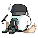 👊-Resistance Dog, Telegram Sticker