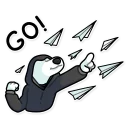 👉-Resistance Dog, Telegram Sticker