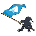 🏁-Resistance Dog, Telegram Sticker