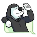 👋-Resistance Dog, Telegram Sticker