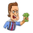 💵-Gordon Gekko, Telegram Sticker