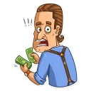 😨-Gordon Gekko, Telegram Sticker