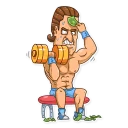 🏋-Gordon Gekko, Telegram Sticker
