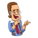😂-Gordon Gekko, Telegram Sticker