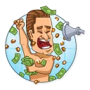 🚿-Gordon Gekko, Telegram Sticker