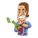 🤑-Gordon Gekko, Telegram Sticker