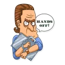🤚-Gordon Gekko, Telegram Sticker