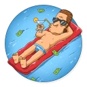 🏖-Gordon Gekko, Telegram Sticker
