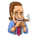 😁-Gordon Gekko, Telegram Sticker