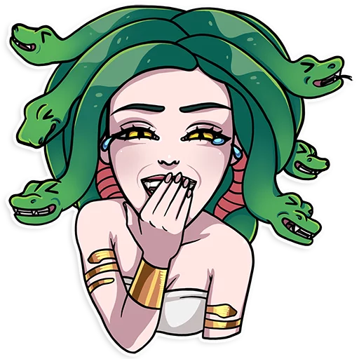 Medusa, telegram sticker