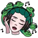 🎧-Medusa, Telegram Sticker