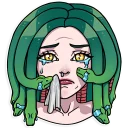 😭-Medusa, Telegram Sticker