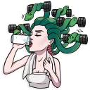 🏋-Medusa, Telegram Sticker