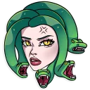 😠-Medusa, Telegram Sticker