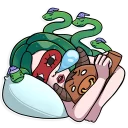 😴-Medusa, Telegram Sticker