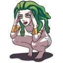 😱-Medusa, Telegram Sticker