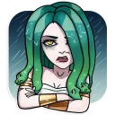 🌧-Medusa, Telegram Sticker