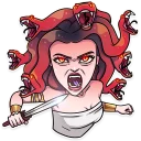 😡-Medusa, Telegram Sticker