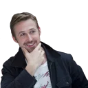 😄-Ryan Gosling, Telegram Sticker