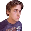 😟-Ryan Gosling, Telegram Sticker
