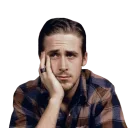 😔-Ryan Gosling, Telegram Sticker