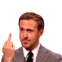 🖕-Ryan Gosling, Telegram Sticker