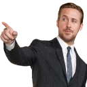 👈-Ryan Gosling, Telegram Sticker