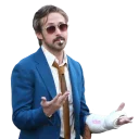 🤷‍♂️-Ryan Gosling, Telegram Sticker
