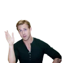 ✋️-Ryan Gosling, Telegram Sticker