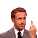 🖕-Ryan Gosling, Telegram Sticker