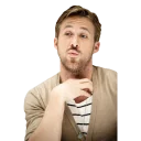 👄-Ryan Gosling, Telegram Sticker