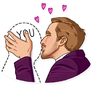 💋-Ryan Gosling, Telegram Sticker