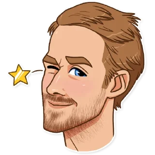 😉-Ryan Gosling, Telegram Sticker