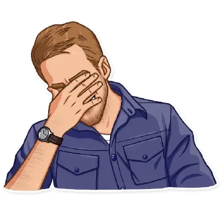 🤦‍♂️-Ryan Gosling, Telegram Sticker